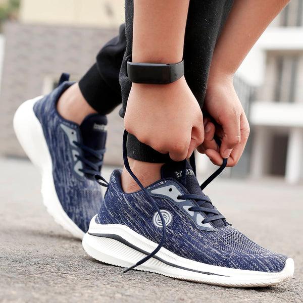 Bacco Bucci Bacca Bucci Boys Or Girls Essential Knit Running Sports Shoe (Age: 8 Year To 12 Years) BLUE