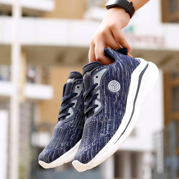 Bacco Bucci Bacca Bucci Boys Or Girls Essential Knit Running Sports Shoe (Age: 8 Year To 12 Years) BLUE