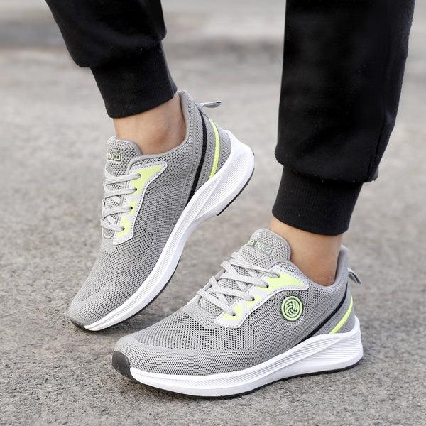 Bacco Bucci Bacca Bucci Boys Or Girls Essential Knit Running Sports Shoe (Age: 8 Year To 12 Years) LIGHT GREY