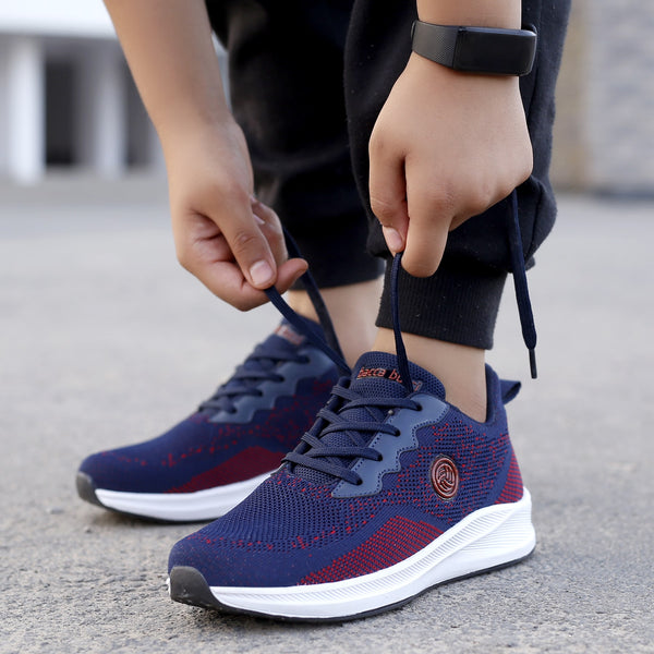 Bacco Bucci Bacca Bucci Boys Or Girls Essential Knit Running Sports Shoe (Age: 8 Year To 12 Years) BLUE