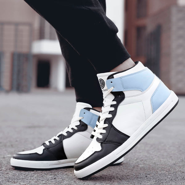 Bacco Bucci Bacca Bucci Boys Or Girls Streetwear Flat Heel High-top Fashions Sneakers (Age : 8 Years To 12 Years) WHITE:ORANGE