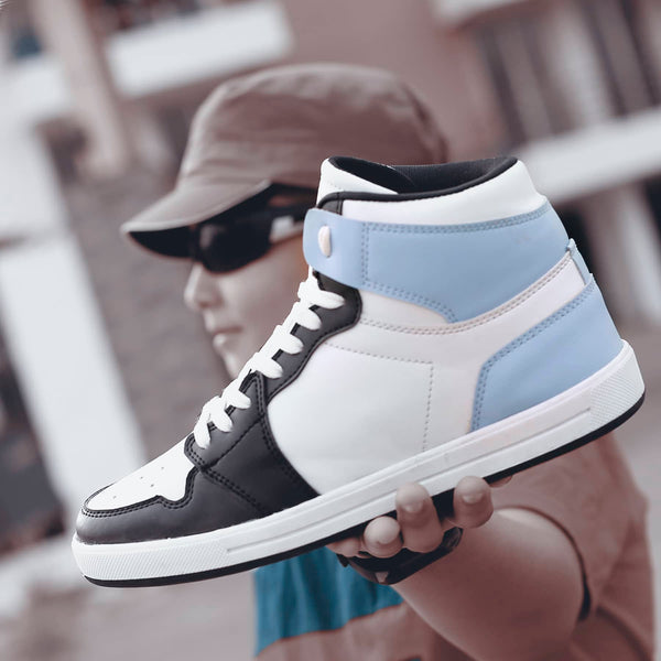 Bacco Bucci Bacca Bucci Boys Or Girls Streetwear Flat Heel High-top Fashions Sneakers (Age : 8 Years To 12 Years) WHITE:ORANGE