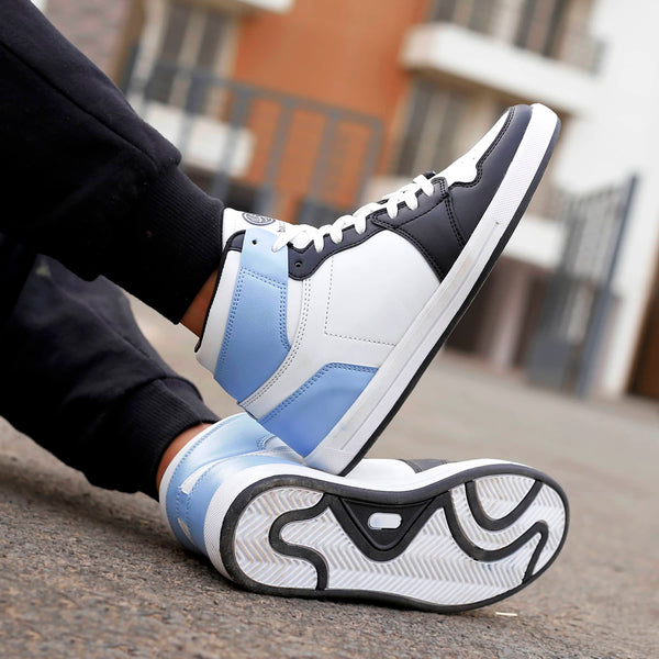 Bacco Bucci Bacca Bucci Boys Or Girls Streetwear Flat Heel High-top Fashions Sneakers (Age : 8 Years To 12 Years) WHITE:ORANGE