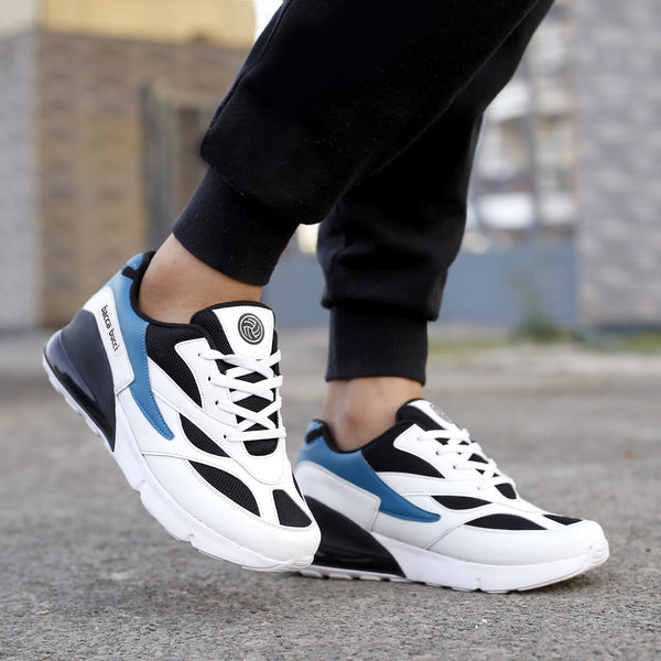 Bacco Bucci Bacca Bucci Boys Or Girls Urban Retro Blocked Fashions Sneakers For Walking Running Partying & Fun (Age : 8 Years To 12 Years) WHITE