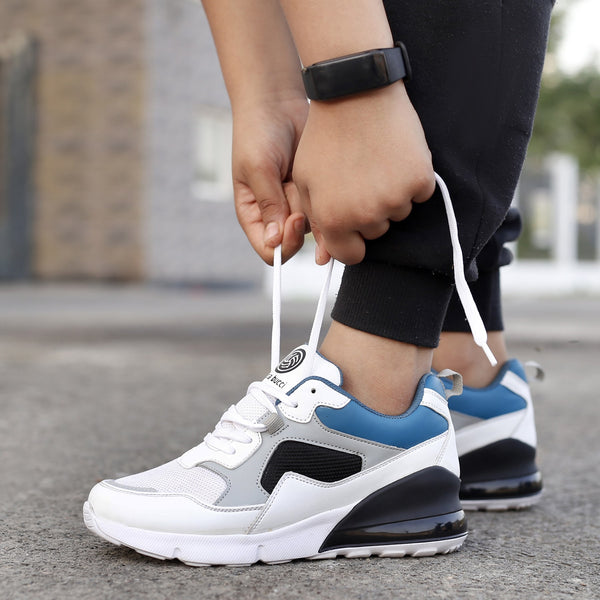 Bacco Bucci Bacca Bucci Boys Or Girls Urban Retro Blocked Fashions Sneakers (Age : 8 To 12 Years) WHITE