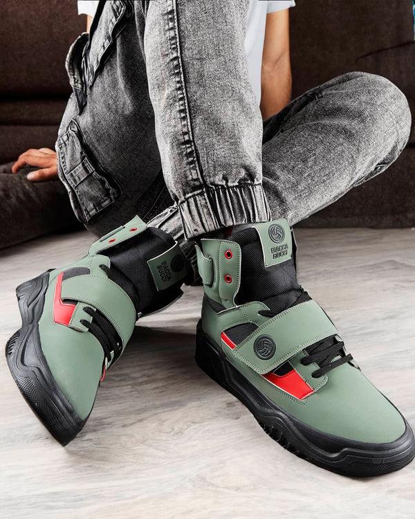 bacco bucci Bacca Bucci DENVER High-Top Sneakers MOSS GREEN
