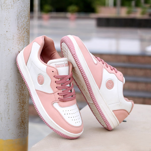 Bacco Bucci Bacca Bucci EMILY Low-top Flat Sole Sneakers For Women PEACH