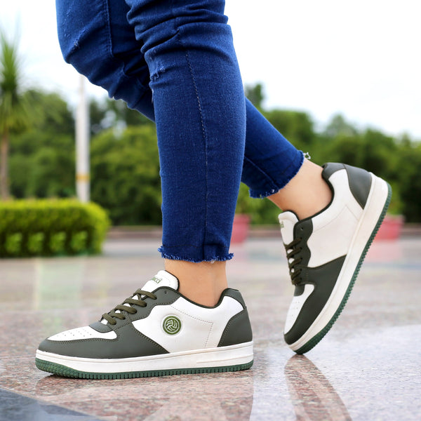 Bacco Bucci Bacca Bucci EMILY Low-top Flat Sole Sneakers For Women OLIVE