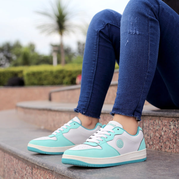 Bacco Bucci Bacca Bucci EMILY Low-top Flat Sole Sneakers For Women SEA GREEN