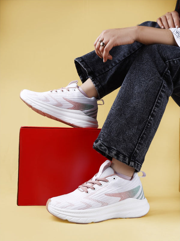 bacco bucci Bacca Bucci Endeavor Women's Running Shoes WHITE:PEACH