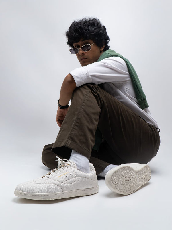 Bacco Bucci Bacca Bucci ESSENCE Low-Top Sneaker With Ortholite Insole & Elastic Laces MILKY MIST