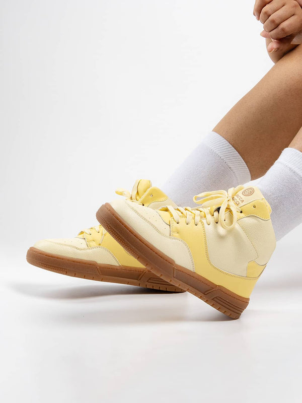 Bacco Bucci Bacca Bucci ETHEREA Women’s Pop High-Top Sneakers LEMON ZEST