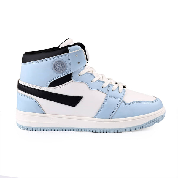 Bacco Bucci Bacca Bucci Femme High-Top Harmony Sneakers—Elegant Pastel Blue And Pink Women's Lace-Ups BLUE