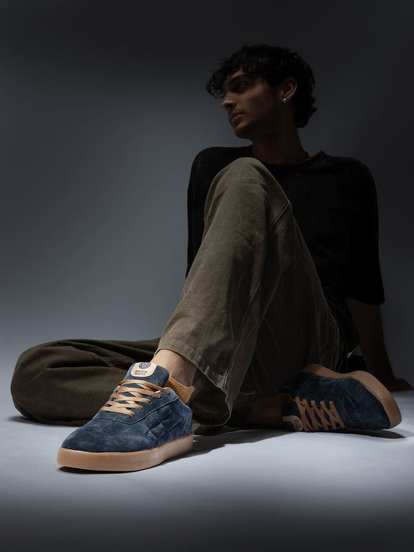 Bacco Bucci Bacca Bucci Fresco – Suede Low-Top Sneakers For The Urban Nomad INDIGO DUNE
