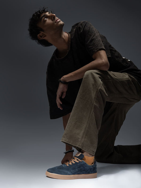 bacco bucci Bacca Bucci Fresco – Suede Low-Top Sneakers for the Urban Nomad INDIGO DUNE