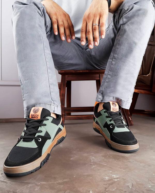 bacco bucci Bacca Bucci Groove Low Top Sneakers OLIVE