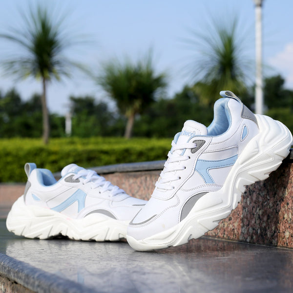 Bacco Bucci Bacca Bucci HARPER Low-top Platform Chunky Fashion Sneakers For Women WHITE