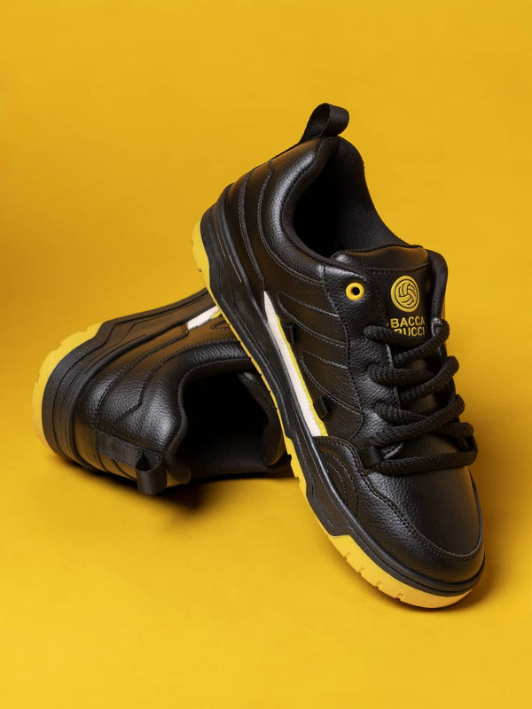 Bacco Bucci Bacca Bucci JACKSON Men's Low Top Sneakers BLACK