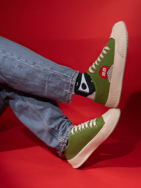 Bacco Bucci Bacca Bucci Kawaii Kicks Lace-up Sneakers GREEN