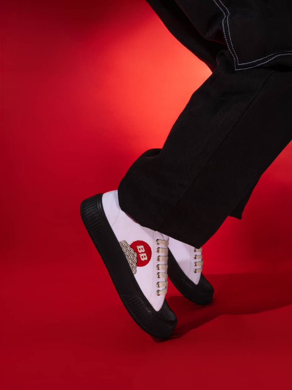 Bacco Bucci Bacca Bucci Kawaii Kicks Lace-up Sneakers WHITE