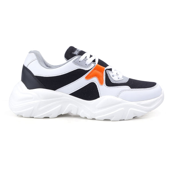 Bacco Bucci Bacca Bucci MARINE Low-top Platform Fashion Sneakers For Women | StreetWear Chunky Sneakers GREY:BLACK