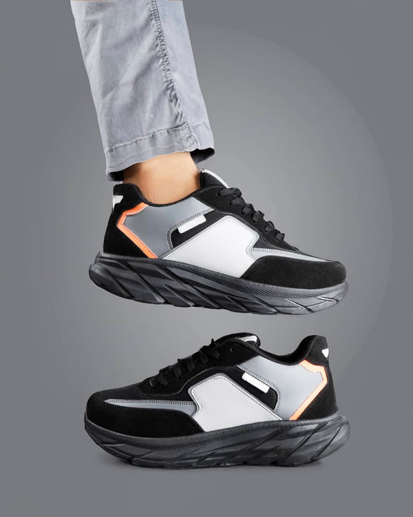 Bacco Bucci Bacca Bucci Men's SYLVIA Chunky Sole Sneakers BLACK