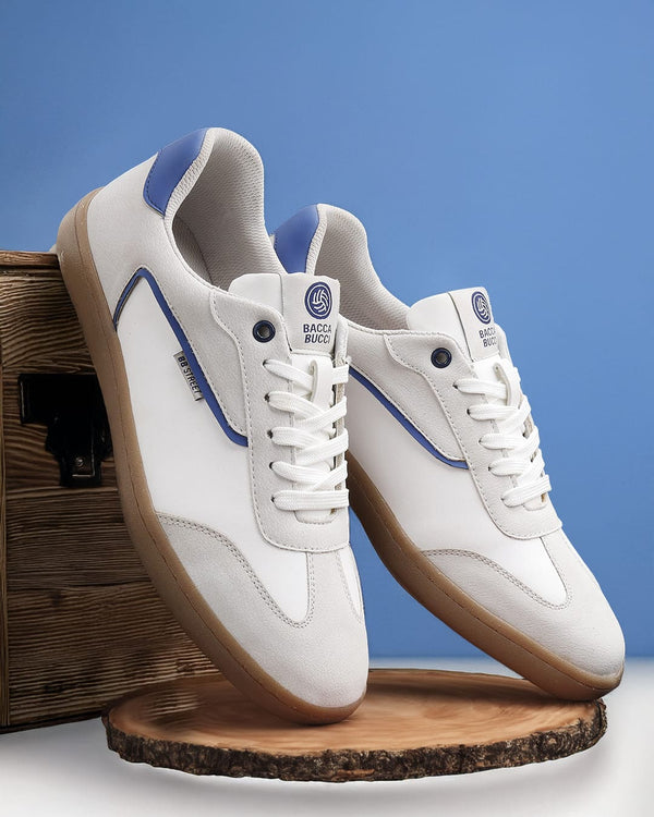 bacco bucci Bacca Bucci MOJO Men's Low Top Sneakers BLUE CHILL