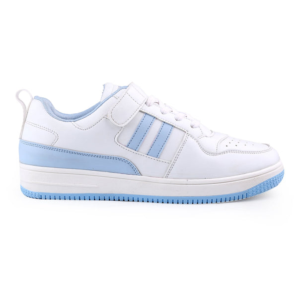 Bacco Bucci Bacca Bucci PHOENIX Low-Top Fashion Women's Sneakers With Hook & Loop Closure WHITE:BLUE