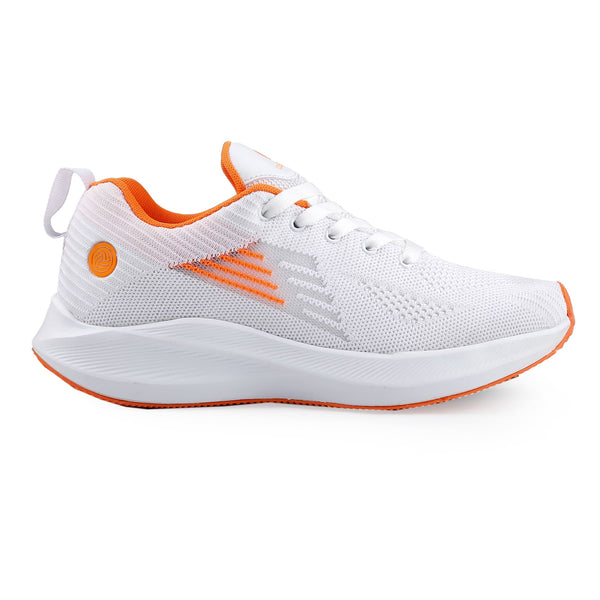 bacco bucci Bacca Bucci PROWL Women's High-Performance Running and Training Shoes with Rebounce Outsole WHITE-ORANGE