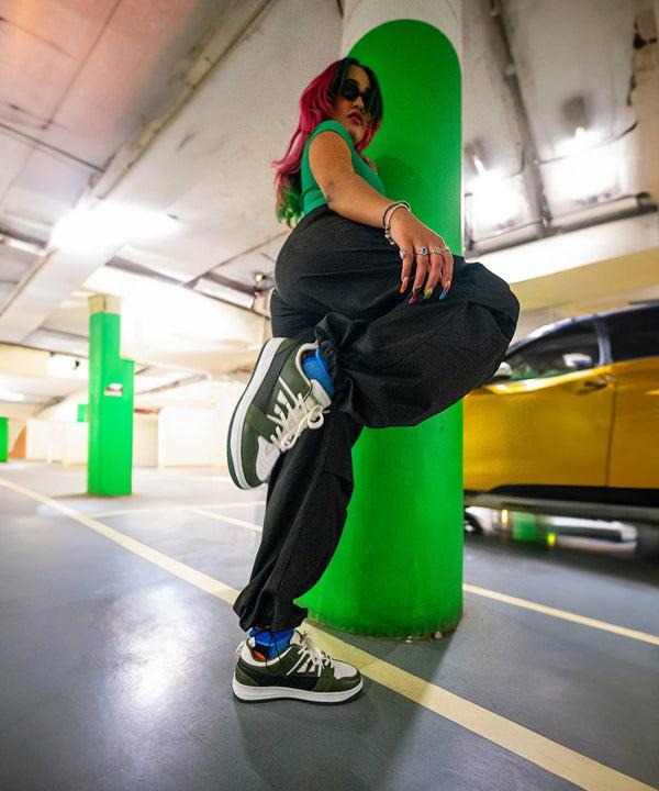 Bacco Bucci Bacca Bucci SERENITY Low Top Flat Sole Fashion Women's Sneakers OLIVE