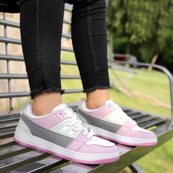 bacco bucci Bacca Bucci SERENITY Low Top Flat Sole Fashion Women's Sneakers PINK