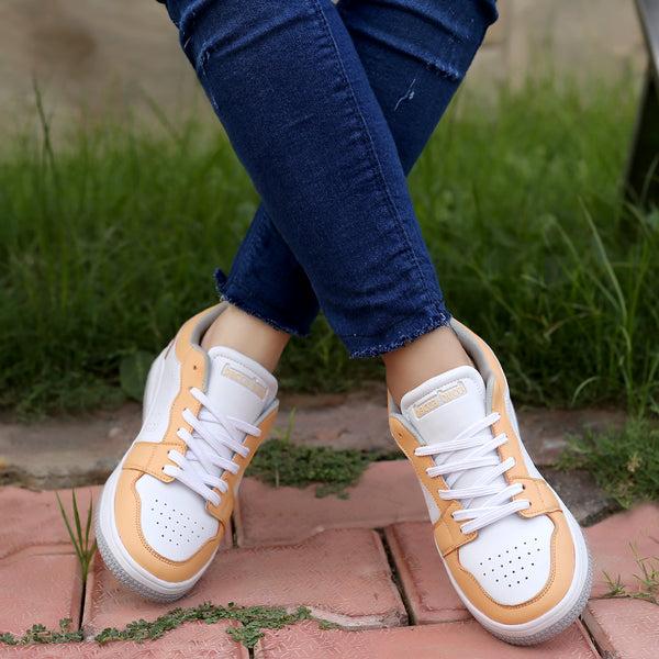 bacco bucci Bacca Bucci SOPHIA Low-top Flat Sole Sneakers For Women ORANGE