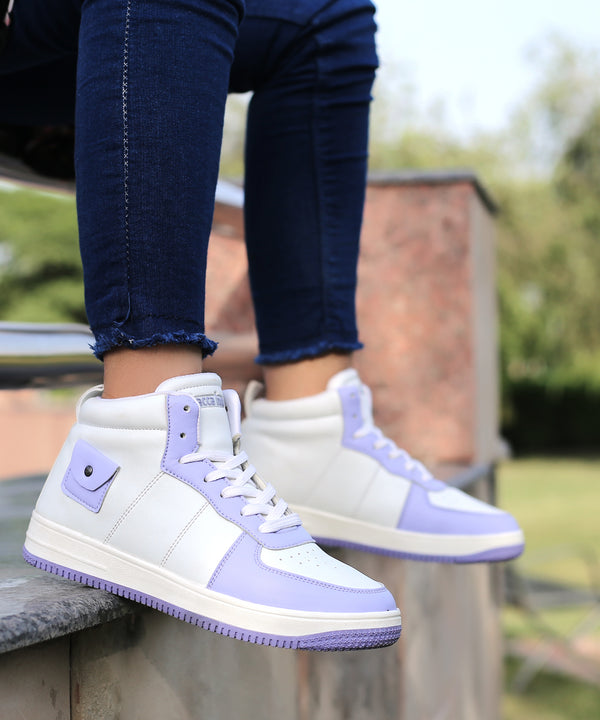 Bacco Bucci Bacca Bucci STELLAR Mid-Top Fashion Women's Sneakers PURPLE