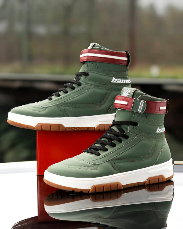 Bacco Bucci Bacca Bucci SWAGGER High-Top Sneakers MOSS GREEN
