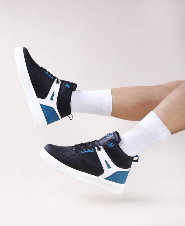 Bacco Bucci Bacca Bucci Sylvia Chunky-Sole Men’s Sneakers - Ultra-Lightweight Casual Shoes BLACK