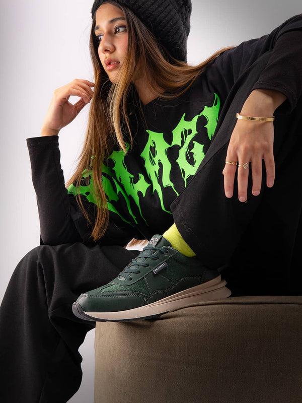 Bacco Bucci Bacca Bucci TAMRA Low-Top Women's Sneakers FOREST GREEN