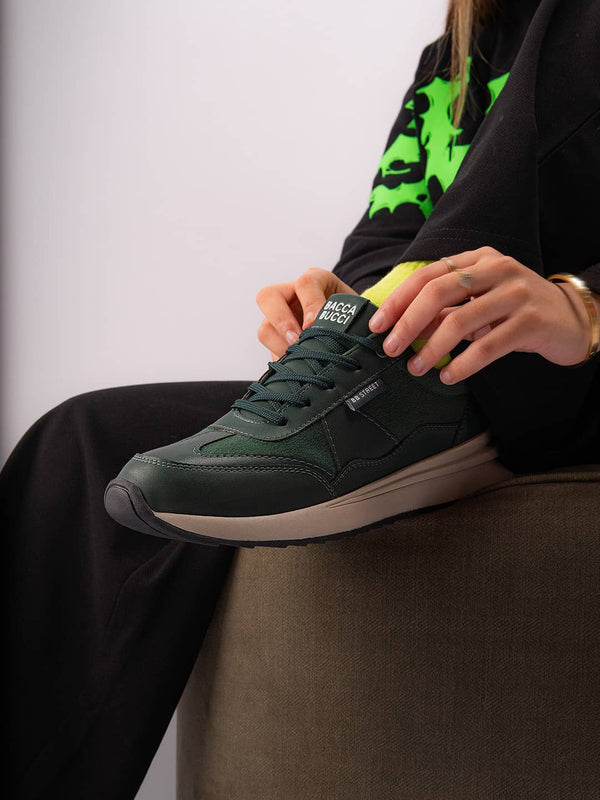 Bacco Bucci Bacca Bucci TAMRA Low-Top Women's Sneakers FOREST GREEN