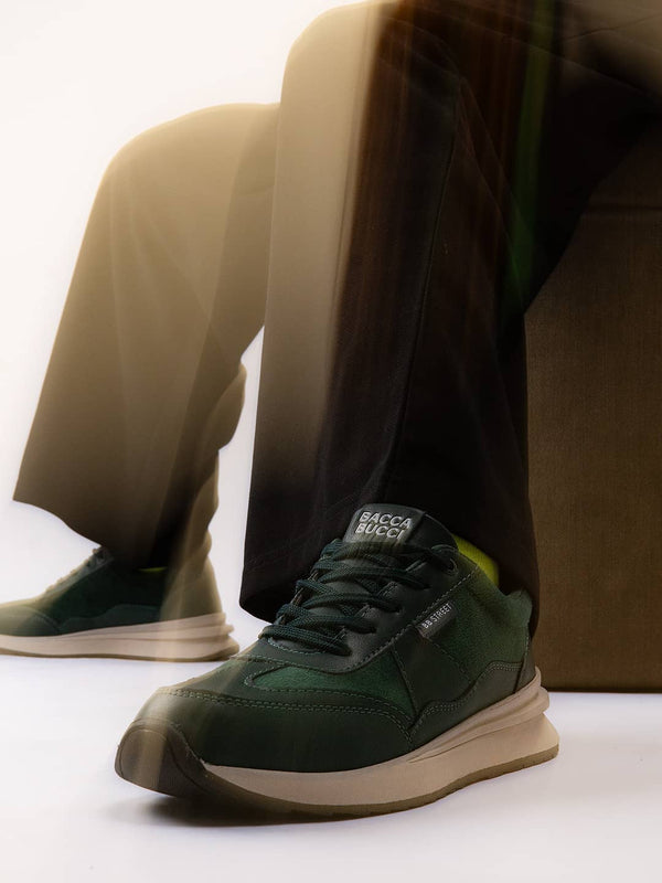 Bacco Bucci Bacca Bucci TAMRA Low-Top Women's Sneakers FOREST GREEN