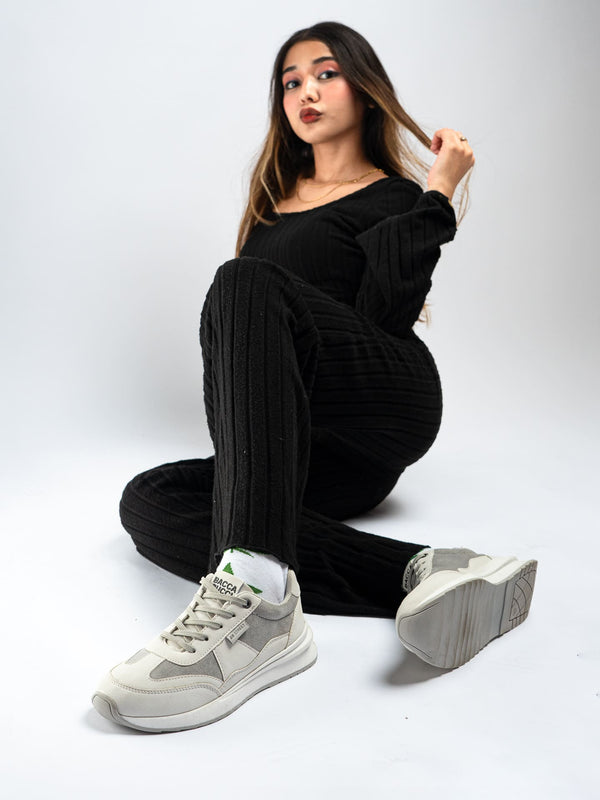 Bacco Bucci Bacca Bucci TAMRA Low-Top Women's Sneakers WHITE GREY