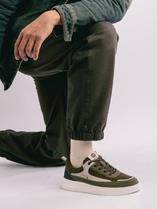 Bacco Bucci Bacca Bucci VIBE-STEP Men's Low-Top Sneakers OLIVE