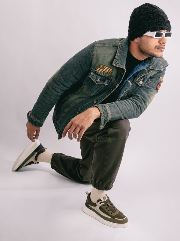 bacco bucci Bacca Bucci VIBE-STEP Men's Low-Top Sneakers OLIVE