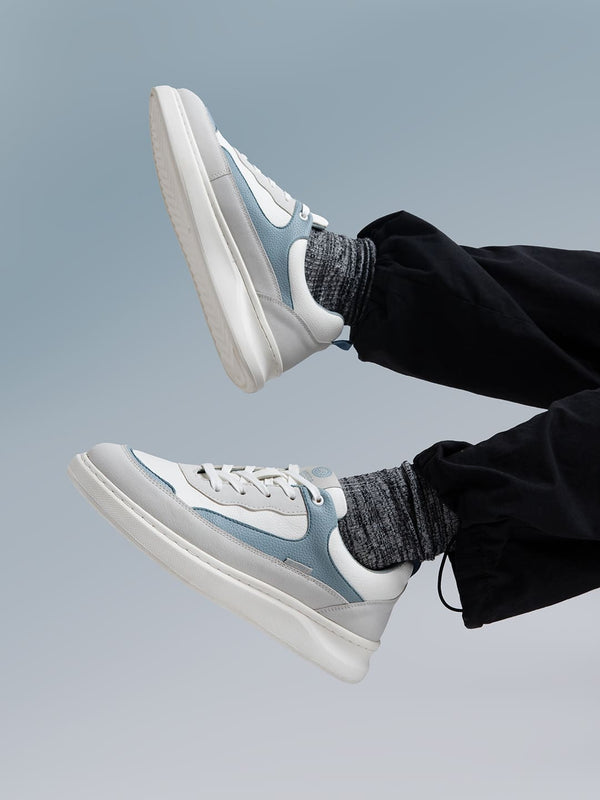 bacco bucci Bacca Bucci VIBE-STEP Men's Low-Top Sneakers WHITE/SKY