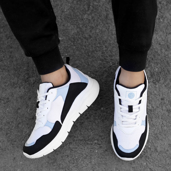 Bacco Bucci Bacca Bucci WAVE Women Chunky Sneakers | Casual Fashion Lightweight Sole Platform Shoes WHITE