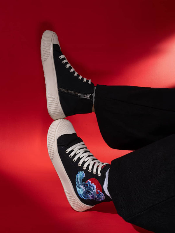 Bacco Bucci Bacca Bucci Women's High-Top Sneakers - "Kawaii Kicks" Collection EARTHY BEIGE