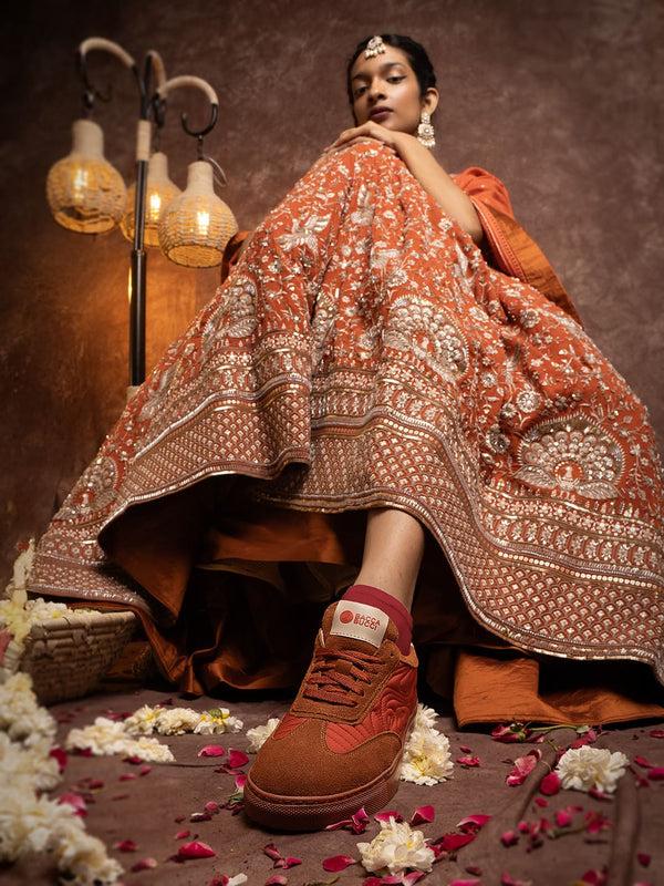 Bacco Bucci RANGREZA ETHNIC By Bacca Bucci – Sneakers For Indian Festive & Ethnic Wear KESARI