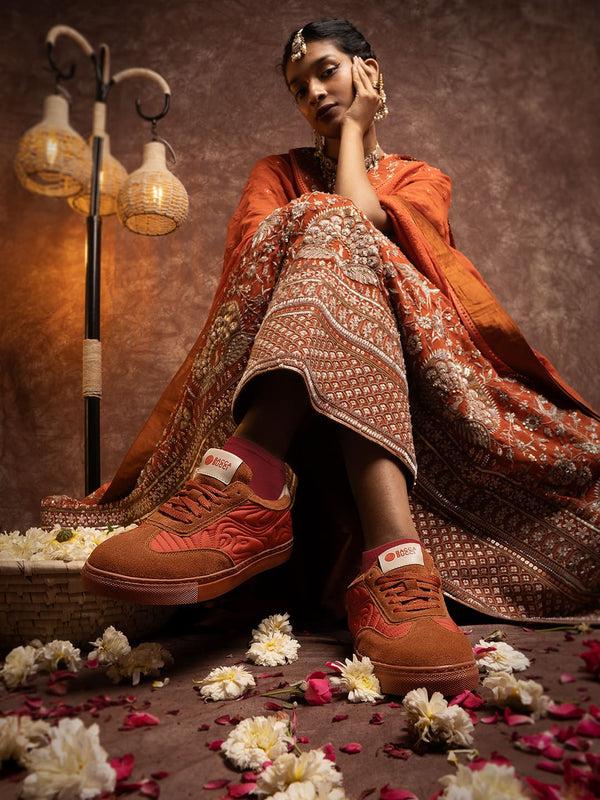 bacco bucci RANGREZA ETHNIC by Bacca Bucci – Sneakers for Indian Festive & Ethnic Wear KESARI