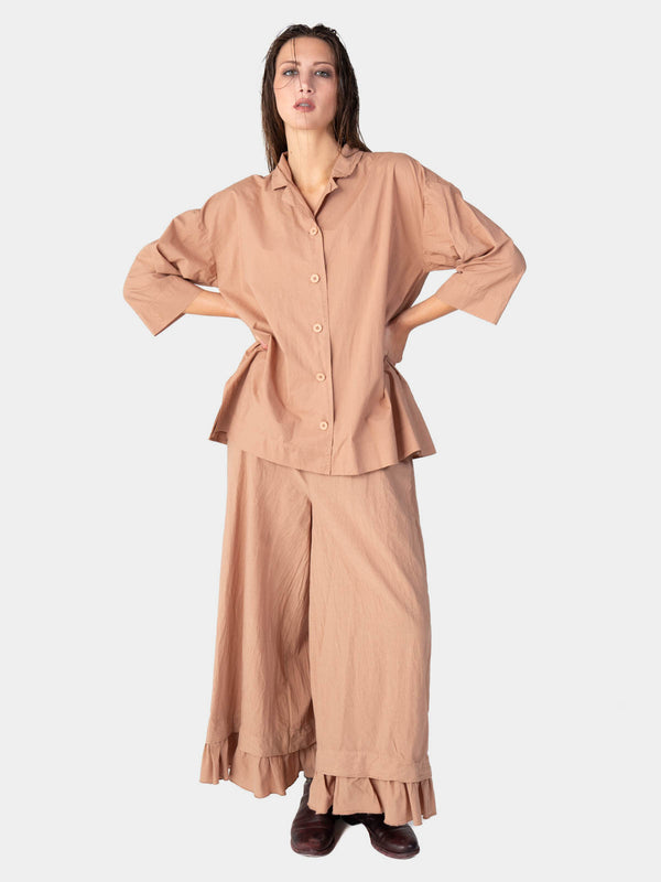 Baci 3/4 Long Sleeve Cotton Shirt Bianco