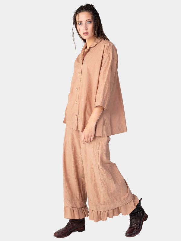 Baci 3/4 Long Sleeve Cotton Shirt Bianco