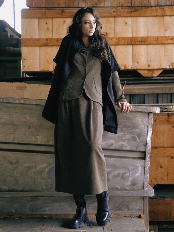 baci 3 Pocket Vintage Style Blazer Black