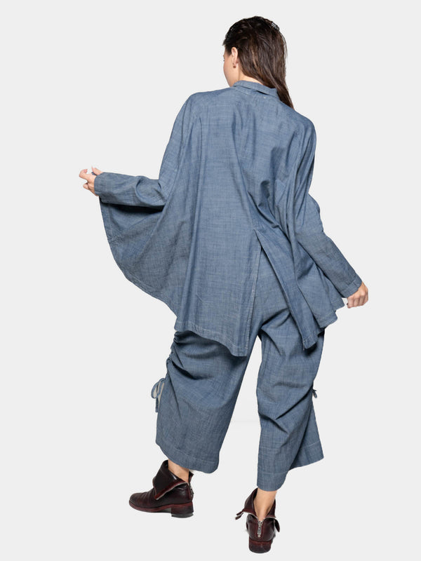 Baci 4 Button Swing Jacket Oyster Grey